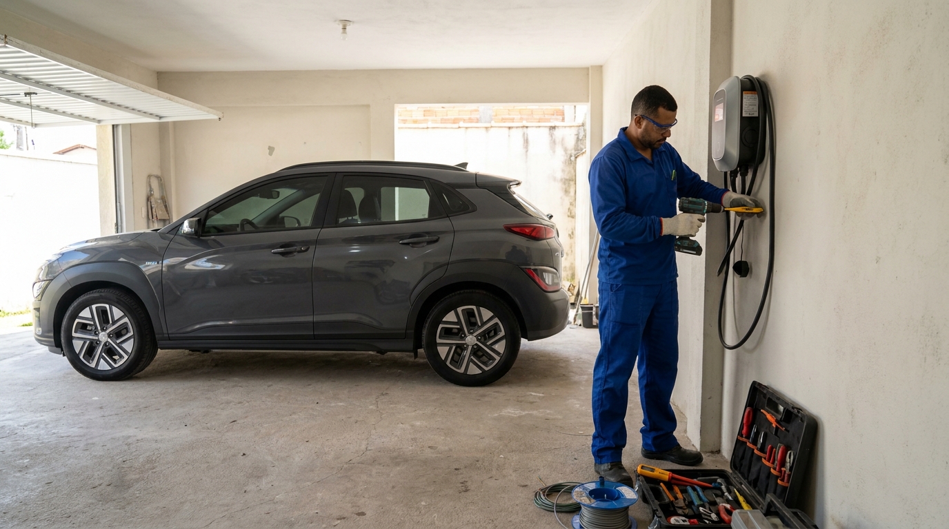 Instalacao de carregador de carro eletrico em Vitória‑ES
