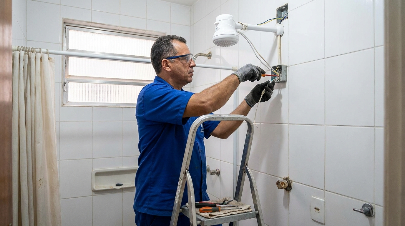 Instalação de Chuveiro Elétrico perto de mim em Vitória‑ES