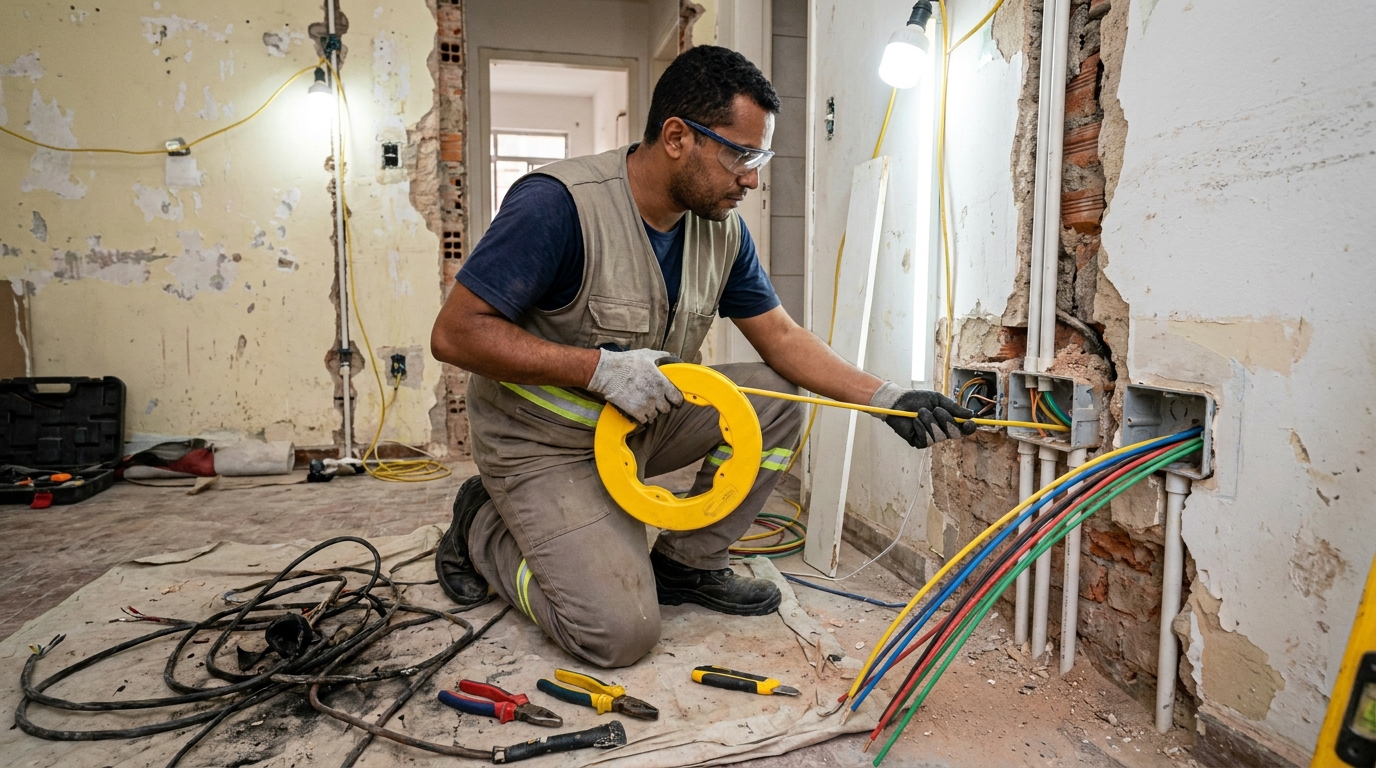 Troca de fiacao eletrica profissional em Vitória‑ES
